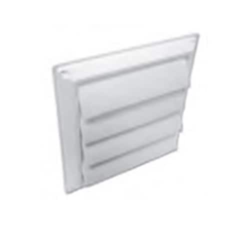 Lambro Industries 8 in. White Plastic Louvered Vent, 12PK 363W